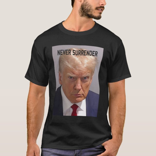 Camiseta Trump Mugshot Donald Trump Mug nunca sobrevivió (Anverso)