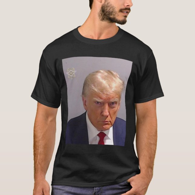 Camiseta Trump Mugshot Tee - Icónico Y Gracioso (Anverso)