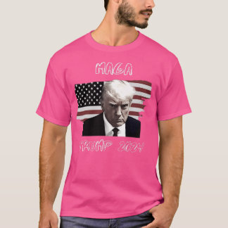 Camiseta Trump Mugshot Trump 2024 Maga
