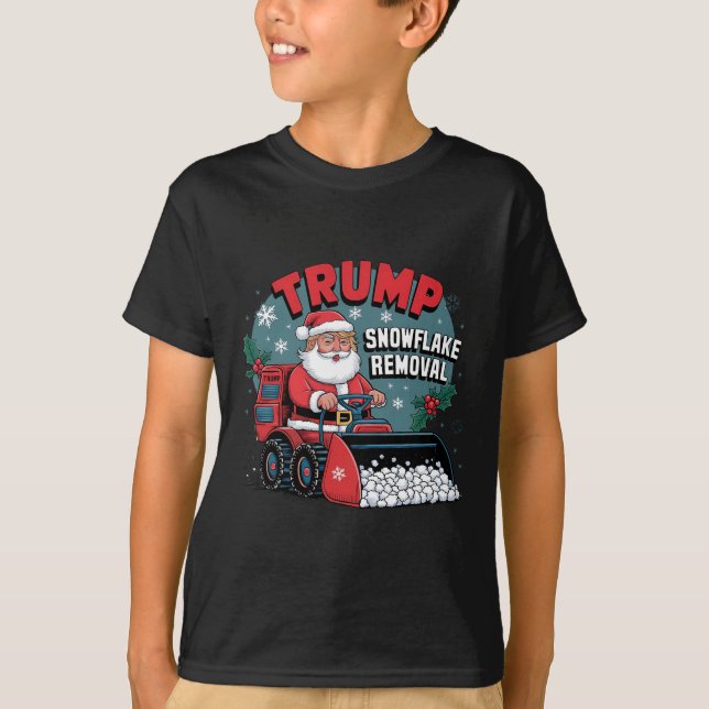 Camiseta Trump Navidades de copo de nieve se burla de Trump (Anverso)
