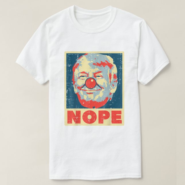 Camiseta TRUMP NOPE (Diseño del anverso)