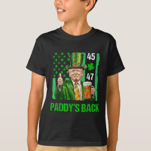 Camiseta Trump Paddys Back 45 47 St Patricks Day Bandera De