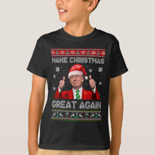Camiseta Trump Pajama vuelve a hacer grandes a los Navidade
