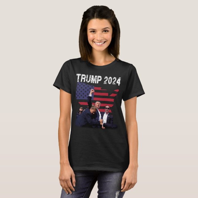 Camiseta Trump Para 2024. (Anverso completo)