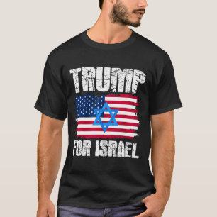 Camiseta Trump Para Israel Republicano Judío Judíos Donald