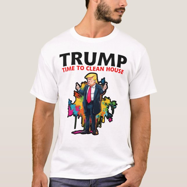 Camiseta Trump para presidente 2024, vuelve a hacer grande  (Anverso)