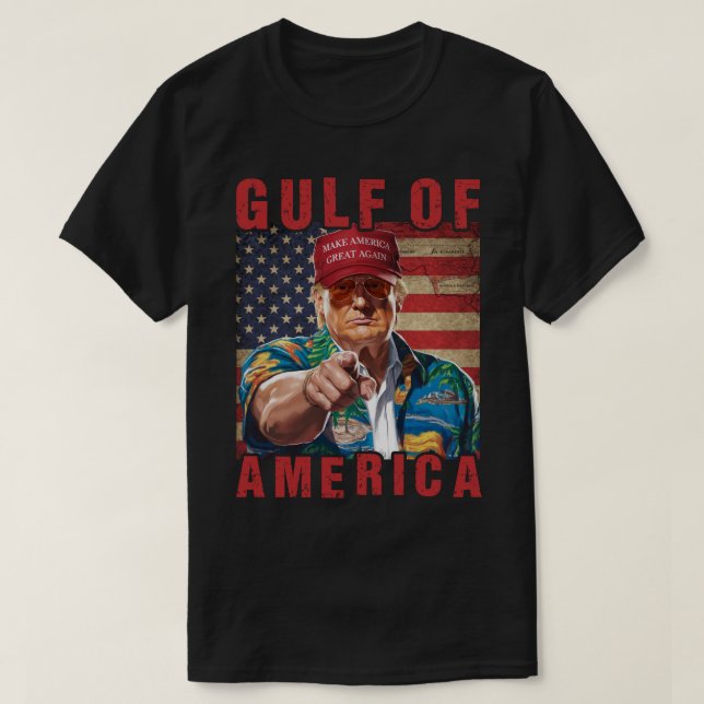 Camiseta Trump Parody Gifts Golfo de América (Diseño del anverso)
