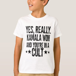 Camiseta Trump perdió a Kamala, ¿estás en un culto Harris W