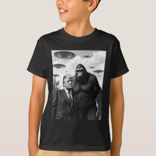 Camiseta Trump Pie Grande Ovni Alien Encuentro Extraterrest