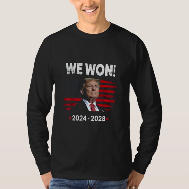 Camiseta Trump, presidente de Maga orgulloso, ganó el Día d (Anverso)