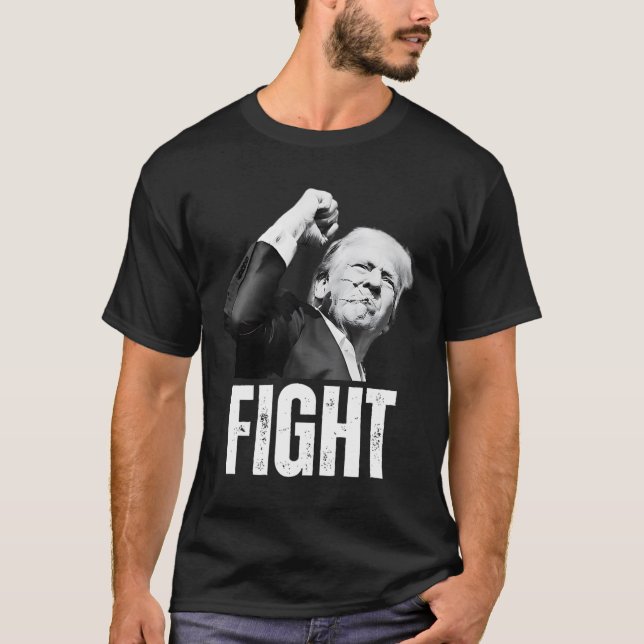 Camiseta Trump primero tira sobre Donald Trump (Anverso)