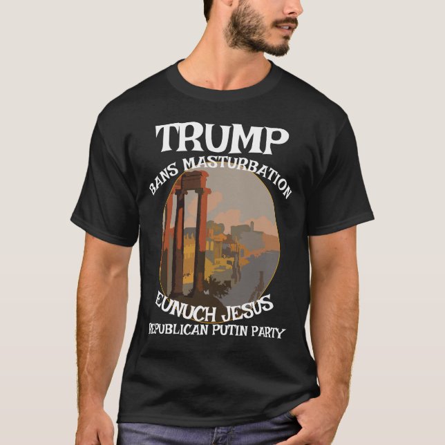 Camiseta Trump Public Masturbation Video Monkey WH Zoo (Anverso)