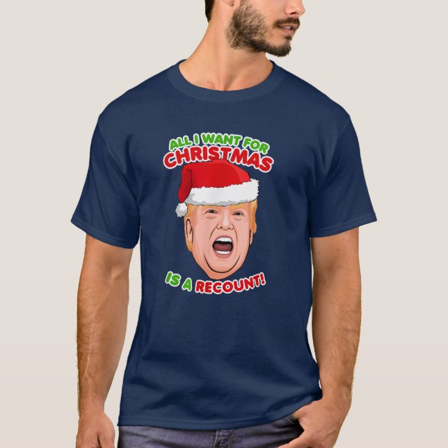 Camiseta TRUMP: Quiero para Navidades es un recuento 2024 (Anverso)
