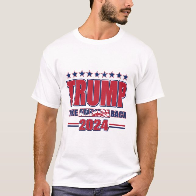 Camiseta Trump retrotrae a Estados Unidos 2024 (Anverso)
