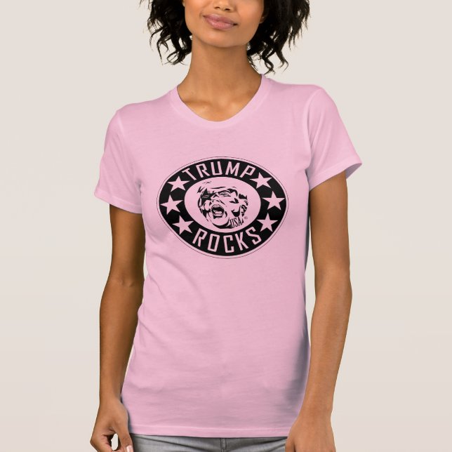 Camiseta Trump sacude el juego delgado de las mujeres (Anverso)