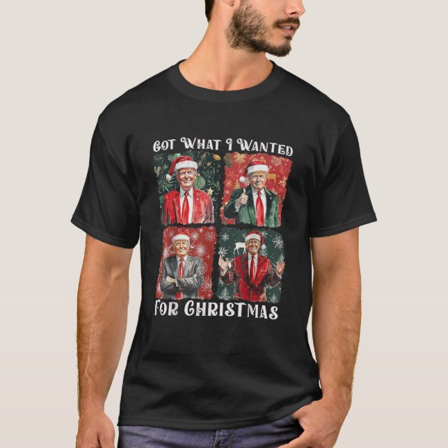 Camiseta Trump Santa Xmas 2024 obtuvo lo que quería para Na (Anverso)