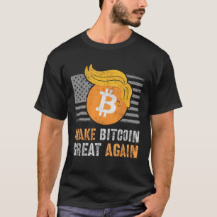 Camiseta Trump sarcástico vuelve a hacer grande el Bitcoin