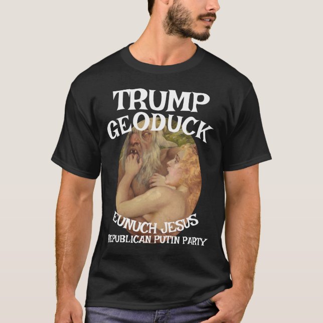 Camiseta Trump Satyr Night Geoduct Jesus Republicano WH (Anverso)