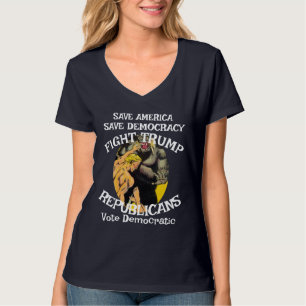 Camiseta Trump se anexa Suiza cuello en V