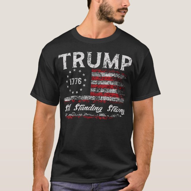 Camiseta Trump sigue siendo un presidente fuerte, Donald Tr (Anverso)