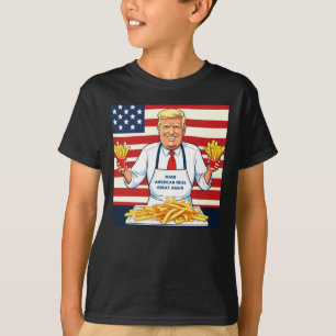 Camiseta Trump Sirviendo Fries Mcdonalds