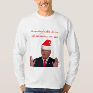 Camiseta Trump, soñando con un Navidad blanco
