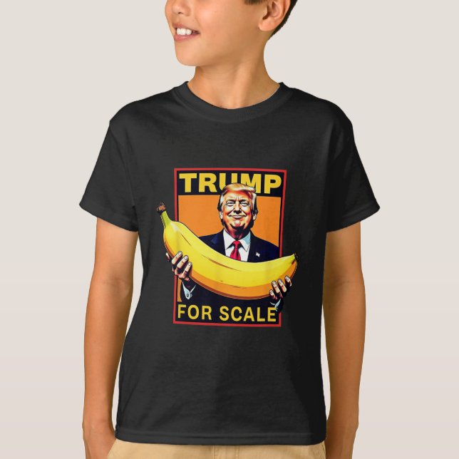 Camiseta Trump su banana (a escala): Gracioso 2 (Anverso)