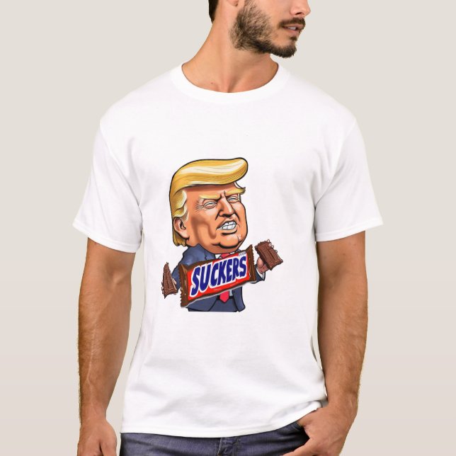 Camiseta Trump Sucker Candy Bar (Anverso)