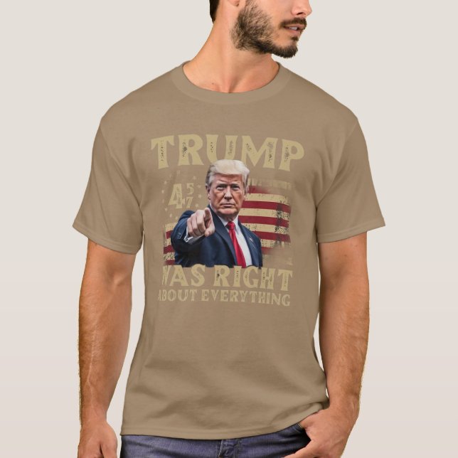 Camiseta Trump tenía razón acerca de todo (Anverso)