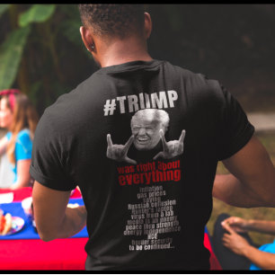 Camiseta Trump tenía razón en todo.
