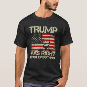 Camiseta Trump tenía razón sobre todo Bandera americana