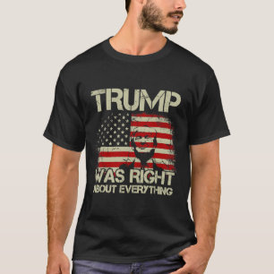 Camiseta Trump tenía razón sobre todo el mundo la bandera a