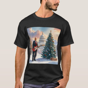 Camiseta Trump tocando guitarra eléctrica Navidades del Cap