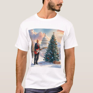 Camiseta Trump tocando guitarra eléctrica Navidades del Cap