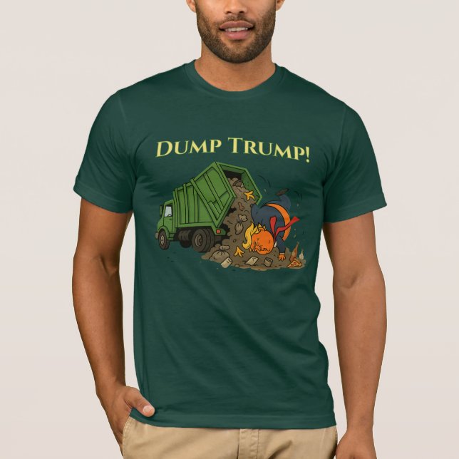 Camiseta ¡TRUMP TRUMP! Política antirepublicana y antiTrump (Anverso)