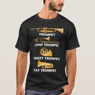 Camiseta Trump Types Brass Instruments Accessories Trumpe