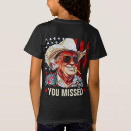 Camiseta Trump, un chico de vaca del oeste de Trump, perdió