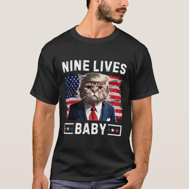 Camiseta Trump, un gato gracioso de Trump de 9 años que viv (Anverso)