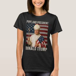 Camiseta Trump, un Papa divertido y el presidente Donald Tr