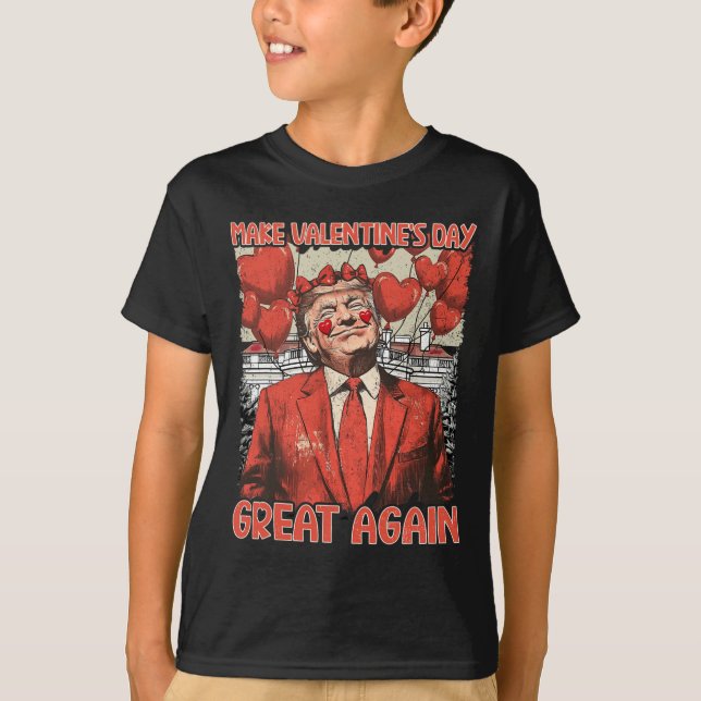 Camiseta Trump Valentine's Day Shirt Make Valentine's Day G (Anverso)