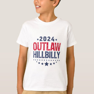 Camiseta Trump Vance 2024 Fuera de la ley Hillbilly Bandera