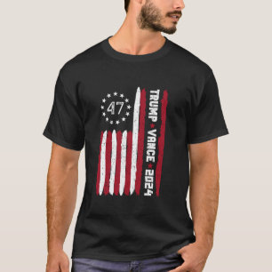 Camiseta Trump Vance 2024 Recuperar Estados Unidos Bandera 