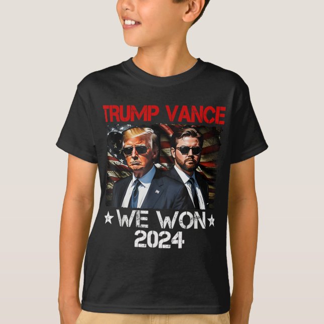 Camiseta Trump Vance Ganamos Inauguración Día 2025 47 (Anverso)