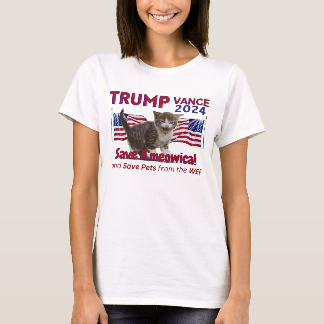 Camiseta Trump Vance salva a Estados Unidos del FEM