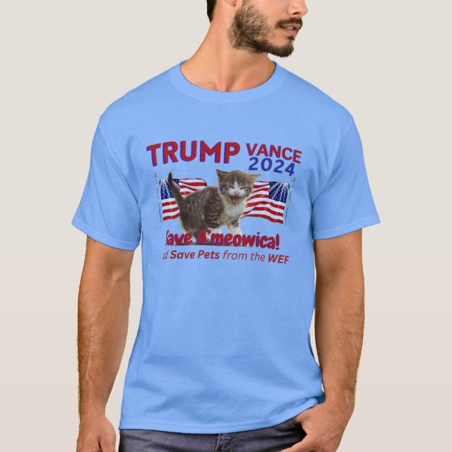 Camiseta Trump Vance salva a Estados Unidos del FEM (Anverso)