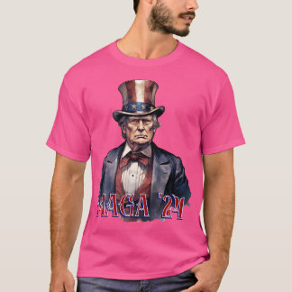 Camiseta Trump Vestido Como Tío Sam Maga '24