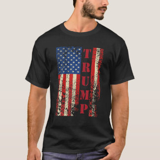 Camiseta Trump Vintage Retro angustiado Estados Unidos Band