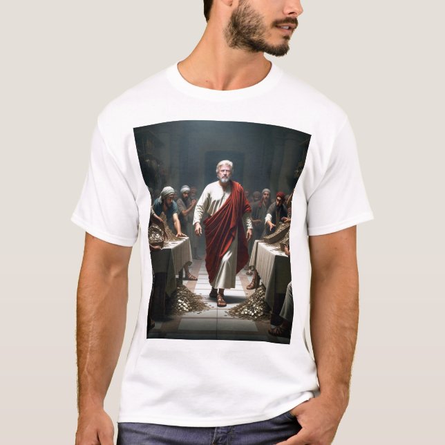 Camiseta Trump vs los Cambiadores de Dinero (Anverso)