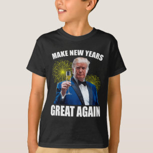 Camiseta Trump vuelve a hacer grande el año nuevo feliz Año