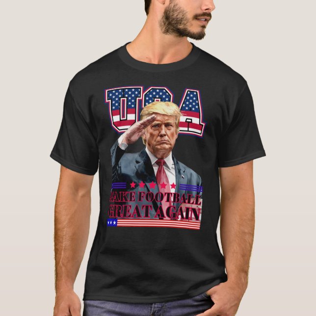 Camiseta Trump vuelve a hacer grande el fútbol estadouniden (Anverso)